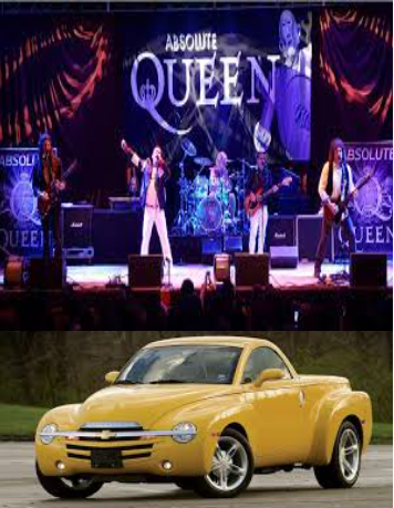 ABSOLUTE QUEEN!! A ROYAL PRE-SUPER BOWL PARTY! These CHAMPIONS WILL ROCK YOU! PLUS A CHEVY SSR SHOW!